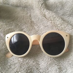 Vintage Cream Cat Eye Sunglasses